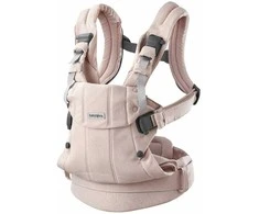 BabyBjorn Harmony - ergonomiška nešynė naujagimiams ir kūdikiams | Austas šviesiai rožinis melanžas