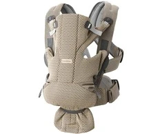 BabyBjorn Move 3D Mesh - kvėpuojanti nešynė kūdikiui | Pilka smėlio spalvos