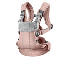 BabyBjorn Harmony Mesh 3D - ergonomiška nešioklė naujagimiams ir kūdikiams | Dulkėta rožinė