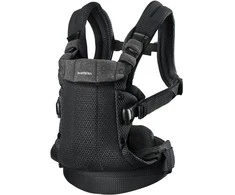 BabyBjorn Harmony Mesh 3D - ergonomiška nešioklė naujagimiams ir kūdikiams | Juoda