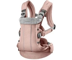 BabyBjorn Harmony Mesh 3D - ergonomiška nešioklė naujagimiams ir kūdikiams | Dulkėta rožinė