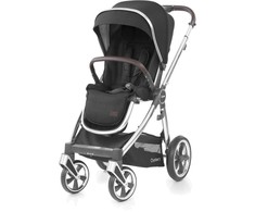 BabyStyle Oyster 3 stilingas vaikiškas vežimėlis | Tamsiai pilkos/sidabro spalvos "Caviar Silver"
