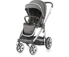 BabyStyle Oyster 3 stilingas vaikiškas vežimėlis | Pilkos/Sidabro spalvos "Mercury Silver"