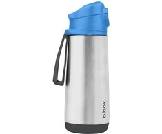 B.BOX BB500905 terminis buteliukas su sportiniu kandikliu 500ml mėlynas skalūnas