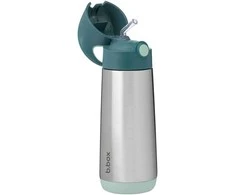 b.box - termo buteliukas su šiaudeliais 500ml | Smaragdo miškas