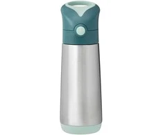 b.box - termo buteliukas su šiaudeliais 500ml | Smaragdo miškas