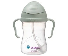 B.BOX BB200210 Vandens butelis su šiaudeliu 240 ml šalavijų