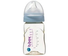 B.BOX BB00750 kūdikių maitinimo buteliukas su žinduku, pagamintas iš PPSU, 180 ml, mėlynas