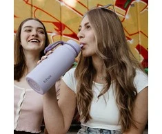 B.BOX BB501509 Termo buteliukas su sulankstomu snapeliu - nerūdijančio plieno termosas 1 l Lilac Love
