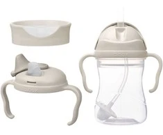b.box - kubek do picia 3w1, kubek ze słomką, bidon, kubek treningowy 240 ml | Latte