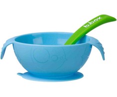 B.BOX BB00470 Ocean Breeze silikoninis puodelis su siurbtuku ir šaukštu