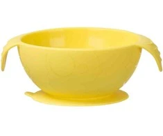 B.BOX BB00473 Silikoninis dubuo su siurbtuku ir šaukštu Lemon Sherbet