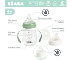 BEABA MOKOMASIS BUTELIUKAS-GERTUVĖ 2IN1, 210 ML, SAGE Žalias