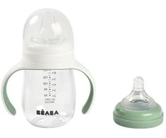 BEABA MOKOMASIS BUTELIUKAS-GERTUVĖ 2IN1, 210 ML, SAGE Žalias