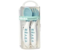 Beaba ergonomiški stalo įrankiai, +8 mėn, spalva: airy green