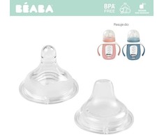 BEABA PAKAITINIAI ŽINDUKAI (2 VNT.) MOKOMAJAM BUTELIUKUI-GERTUVEI 2IN1, 210 ML