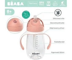 BEABA GERTUVĖ SU ŠIAUDELIU, 300 ML, OLD Rožinis