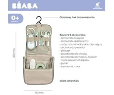 Beaba rinkinys kūdikių priežiūrai, 9 priedai, spalva: sage green