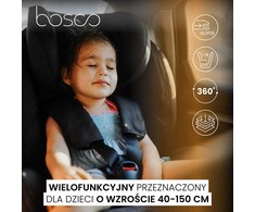 Vaiku Baze Autokėdutė Caretero Bosco I-size 0-36 kg., 360°, Olive