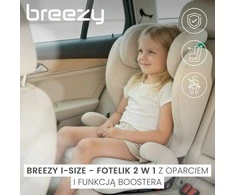 Caretero Breezy - fotelik automobilinis 100-150 cm 2w1 su funkcija boostera | Pilkas