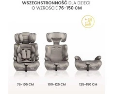 Automobilinė kėdutė Caretero FALCON I-Size, 76-150 cm, Graphite