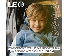 Caretero Leo i-Size - Automobilinė kėdutė su i-Size standartu | pilkos spalvos