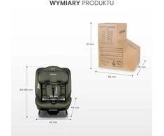 Autokėdute Caretero Mundi I-size 0-36 kg., Žalias