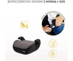 Automobilinė kėdutė-paaukštinimas Caretero Tiger I-size, 15-36 kg, juoda