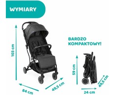 Chicco Vežimėlis Trolley Me light pilkas do 15kg