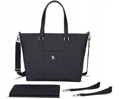 CottonMoose Shopper Bag - vežimėlio priežiūros krepšys | Pearl Juodas