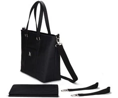 CottonMoose Shopper Bag - vežimėlio priežiūros krepšys | Pearl Juodas