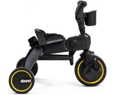 Doona Liki Trike S5 5in1 Sulankstomas triratis dviratukas, juodas