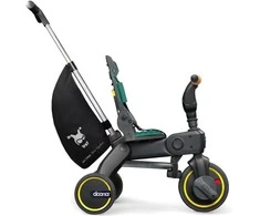 Doona Liki S5 5in1 Sulankstomas triratis dviratukas + puodelių laikiklis - Juodas/žalias