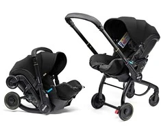 Automobilinė kėdutė - vežimėlis Doona X, 0-13 kg, Nitro Juodas