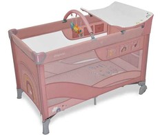 ESPIRO Kelioninė lovelė DREAM 108 rožinė šypsena