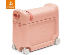 Kelioninis Stokke JetKids BedBox – vaikiškas lagaminas su lovos funkcija | Koralų rožinis