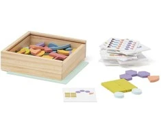Kids Concept Vaikiška koncepcija – medinė dėlionė/mozaikinė dėlionė | Daugiaspalvis (VAIKŲ PAGRINDAS)