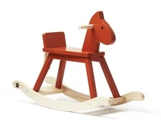 Kids Concept Vaikiškas konceptas – supamasis žirgas | Oranžinė raudona (CARL LARSSON)