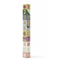 Kids Concept Vaikiška koncepcija – mediniai kubeliai 1-10 | Daugiaspalvis (EDVIN)