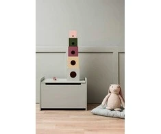 Kid's Concept - Mediniai krovimo kubeliai, 5 vnt | Daugiaspalvis (EDVIN)