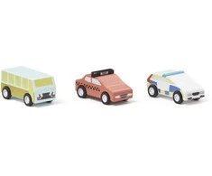 Kid's Concept - Žaislinių mašinėlių komplektas (3 vnt) | Daugiaspalvis (AIDEN)