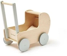 Kids Concept – lėlių vežimėlis natūralus (1000558)