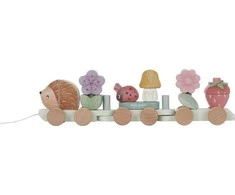 Little Dutch Medinis traukinukas su kaladėlėmis 'Fairy Garden'