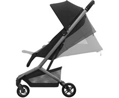 Maxi Cosi Fame Cabin - lekka spacerówka, kompaktowy wózek dziecięcy do samolotu | Onyx Juodas