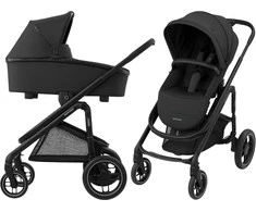 Maxi-Cosi Plaza + - daugiafunkcinis wózek, komplektas 2w1 | Essential Juodas