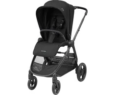 Maxi-Cosi Street Plus - vaikiškas vežimėlis, komplektas 2in1 | Essential Juodas
