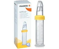 Medela Softcup kūdikių buteliukas su šaukšteliu 80ml