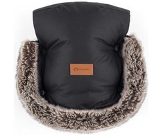 Petite&amp;Mars Furry - šiltos pirštinės, vežimėlio mova | Forever Juodas