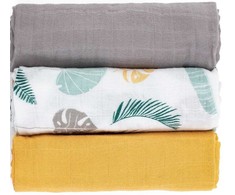 Petite&amp;Mars Moussy - bambukinės sauskelnės, rinkinys iš 3 | Ochra