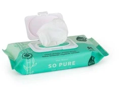 Petite&amp;Mars So Pure - bambukinės drėgnos servetėlės | 56 vnt